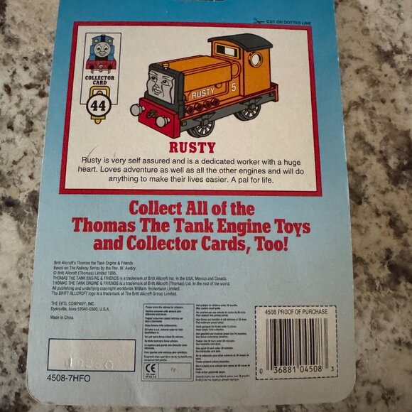 Thomas and Friends Shining Time Station RUSTY Die Cast Metal ERTL 1995 NEW - Picture 2 of 2
